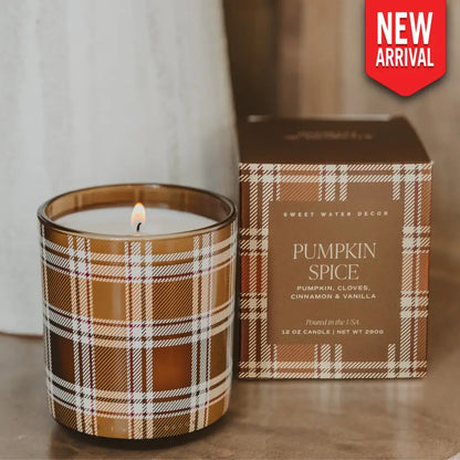 Pumpkin Spice Soy Candle - Boxed Tinted Glass Jar - 12 oz - Candles
