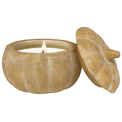Pumpkin Spice Soy Candle - Ceramic Pumpkin Jar - 8 oz - Candles