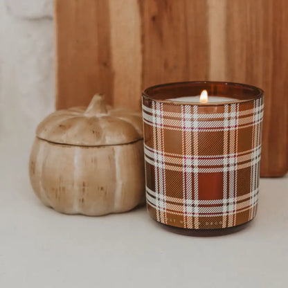 Pumpkin Spice Soy Candle - Ceramic Pumpkin Jar - 8 oz - Candles