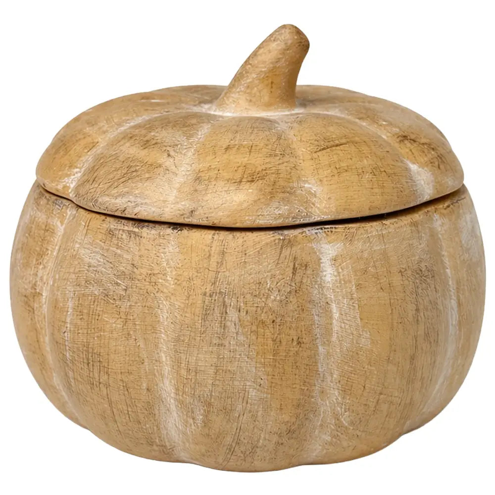 Pumpkin Spice Soy Candle - Ceramic Pumpkin Jar - 8 oz - Candles