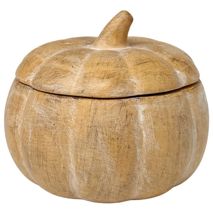 Pumpkin Spice Soy Candle - Ceramic Pumpkin Jar - 8 oz - Candles