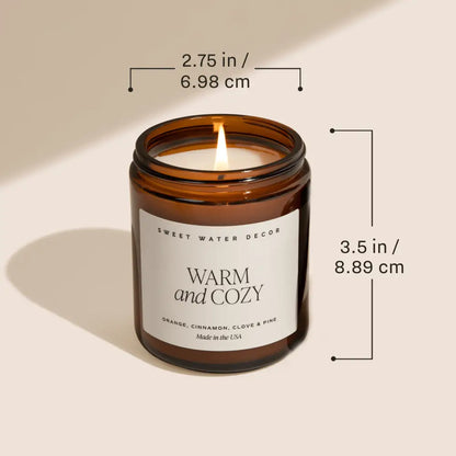 Pumpkin Spice Soy Candle | 9oz. Amber Jar - Candles