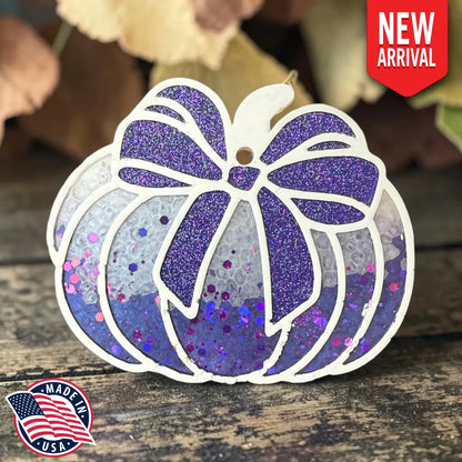 Purple Sparkle Pumpkin Freshie