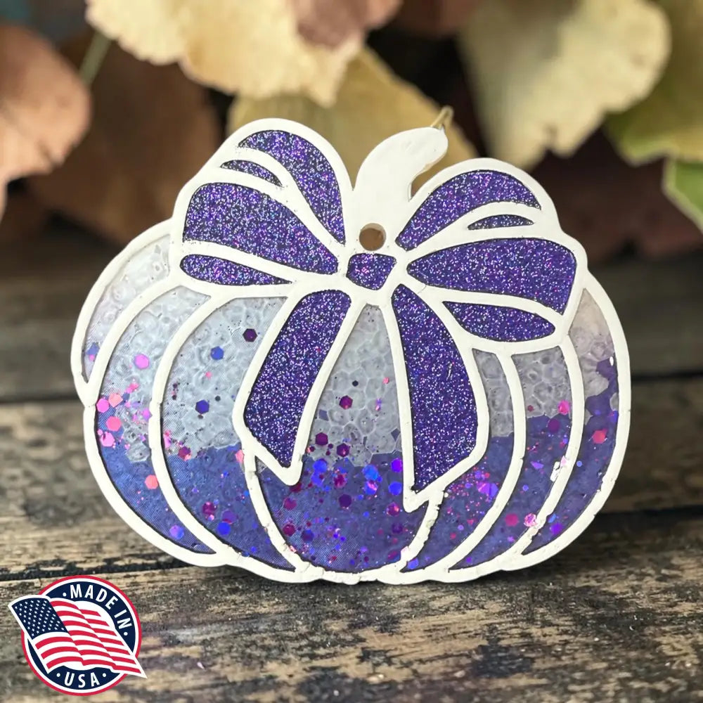 Purple Sparkle Pumpkin Freshie