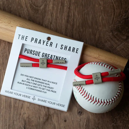 Pursue Greatness 1 Corinthians 9:24 bracelet