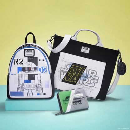 Loungefly Star Wars: The Power of the Force R2-D2 Astromech Droid Light Up Mini Backpack Bags & Wallets