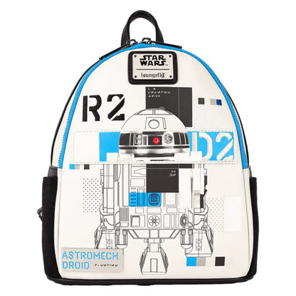 Loungefly Star Wars: The Power of the Force R2-D2 Astromech Droid Light Up Mini Backpack Bags & Wallets