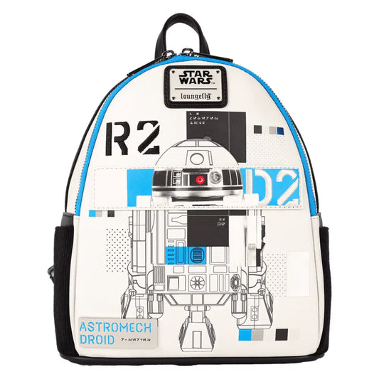 Loungefly Star Wars: The Power of the Force R2-D2 Astromech Droid Light Up Mini Backpack Bags & Wallets