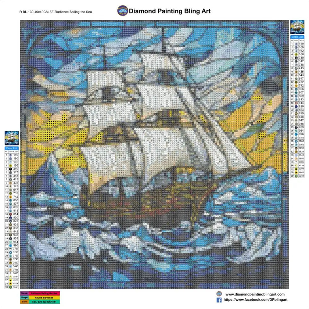 Radiance Sailing the Seas Stained Glass - Art & Craft Kits
