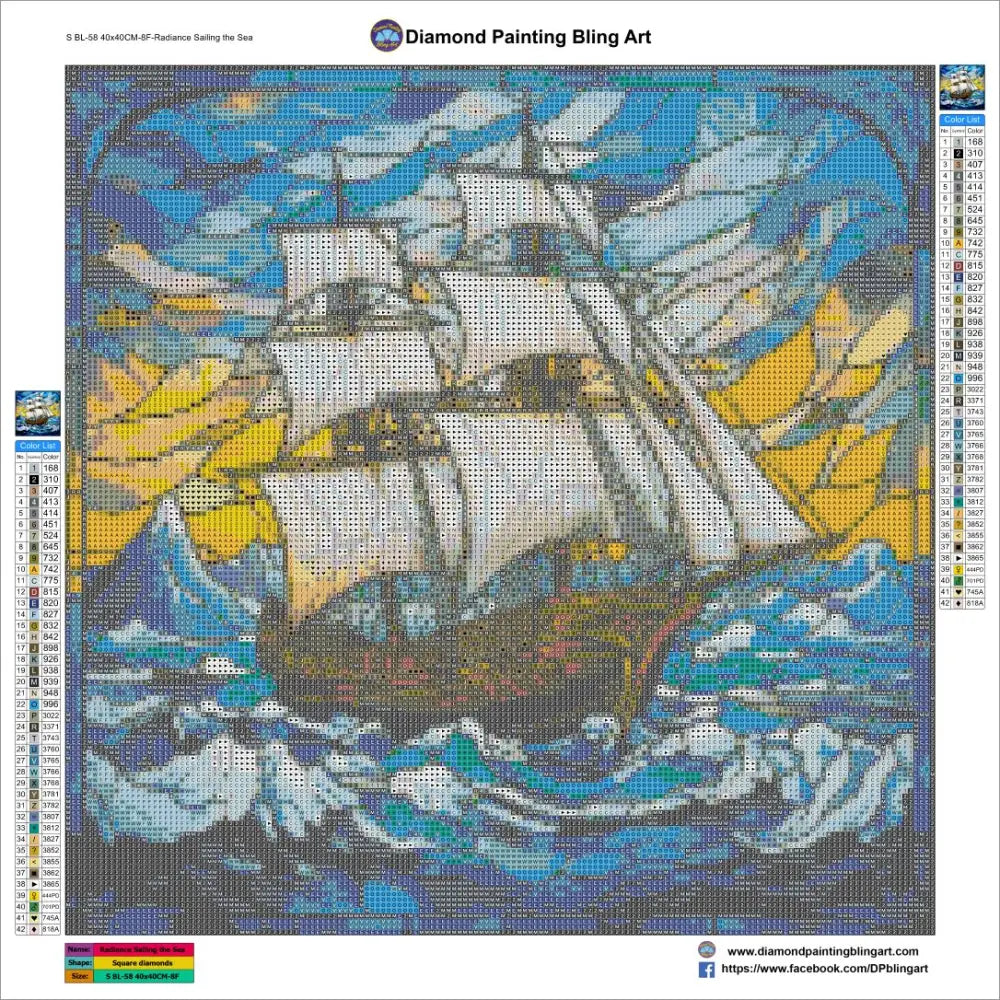 Radiance Sailing the Seas Stained Glass - Art & Craft Kits