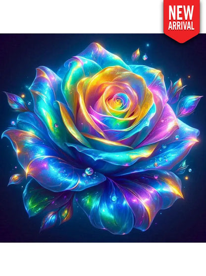 Radiant Rainbow Rose Crystal - Art & Craft Kits