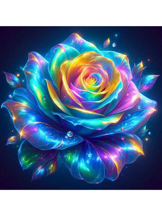 Radiant Rainbow Rose Crystal - Art & Craft Kits