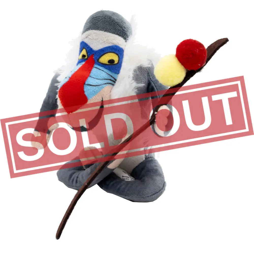 Dog Toy Squeaker Plush - Disney The Lion King Rafiki Full Body Pose Dog Toy Squeaky Plush