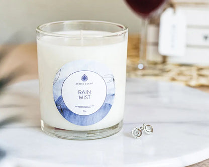 Rain Mist 10oz Mystery Jewelry Candle - Signature Candle