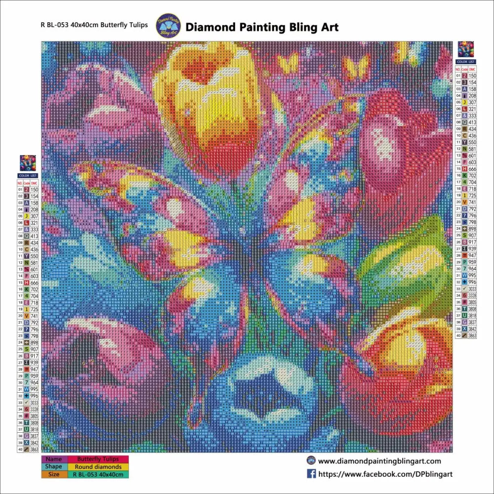 Rainbow Butterfly Tulips - Art & Craft Kits