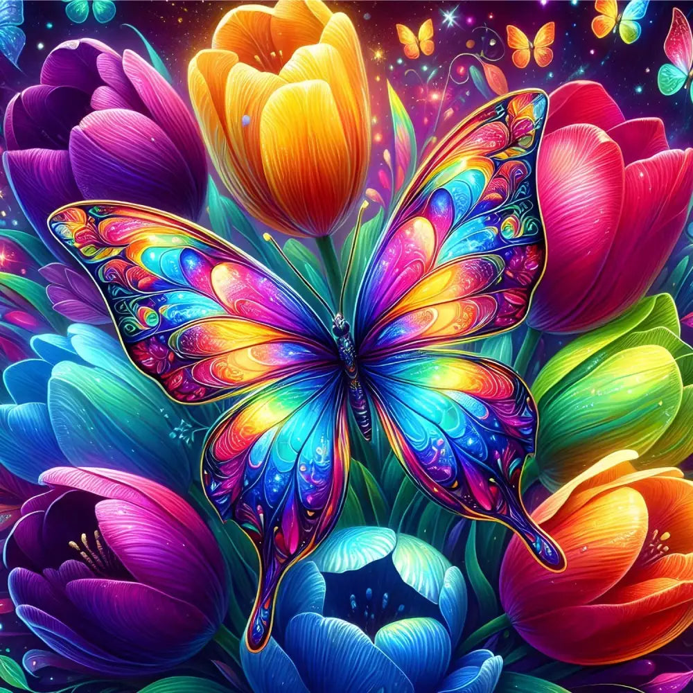 Rainbow Butterfly Tulips - Art & Craft Kits