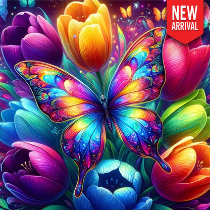 Rainbow Butterfly Tulips - Art & Craft Kits