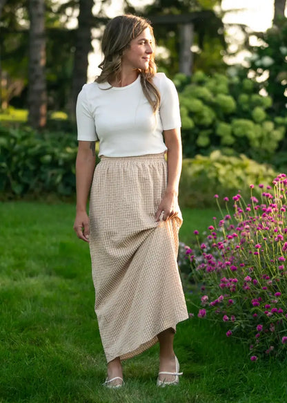 Rayne Modern Gingham Maxi Skirt - IC Skirts