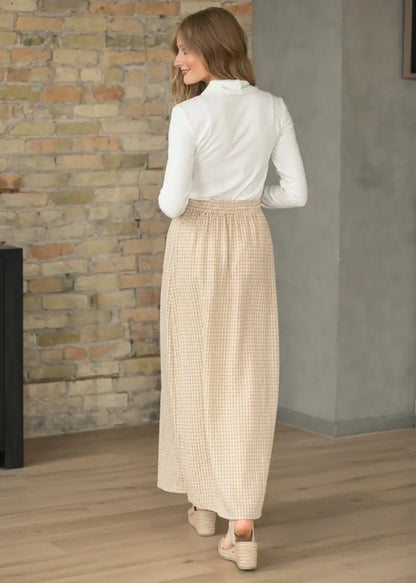 Rayne Modern Gingham Maxi Skirt - IC Skirts