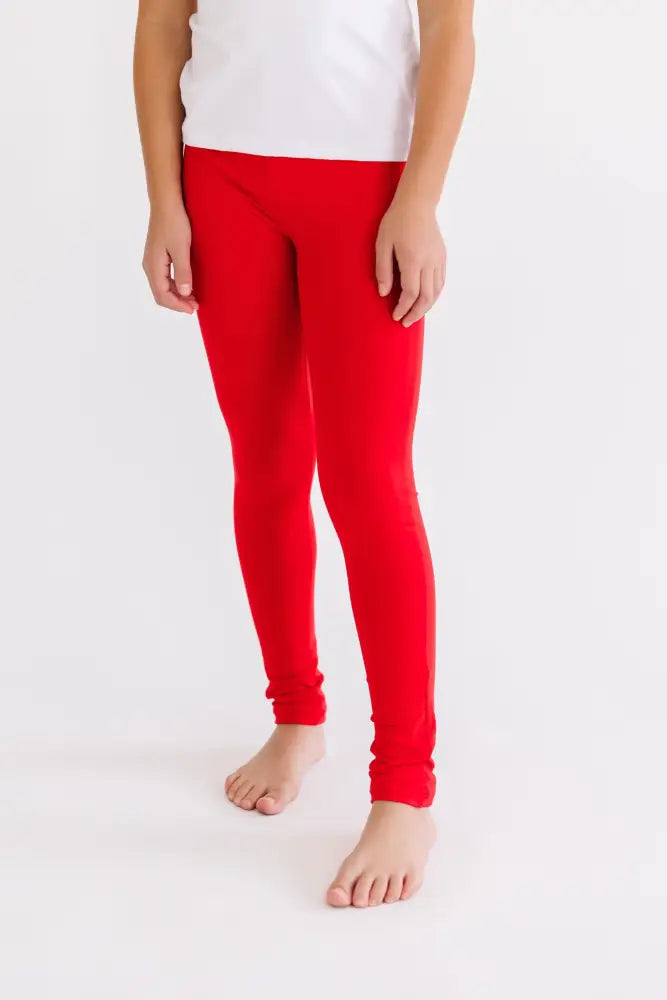 Red Leggings - Leggings