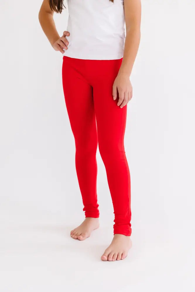 Red Leggings - Leggings