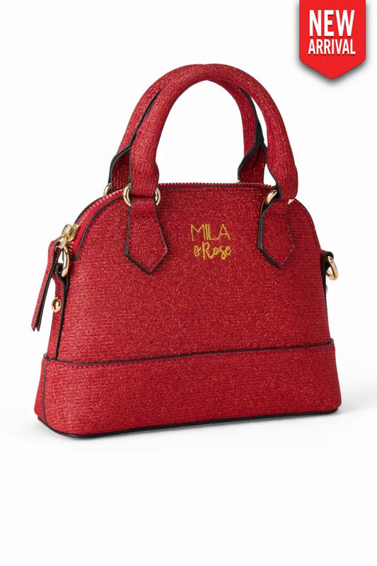 Red Shimmer Girl’s Crossbody Purse - Purse