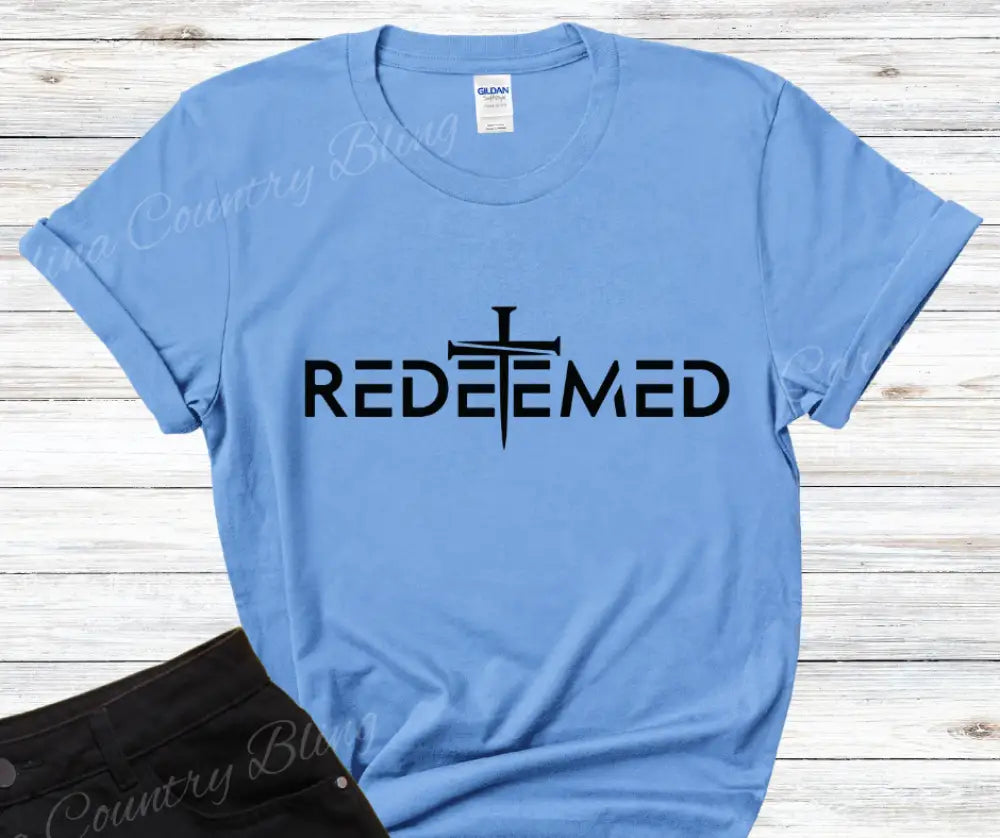 Redeemed – Multi Small / Blue Shirt