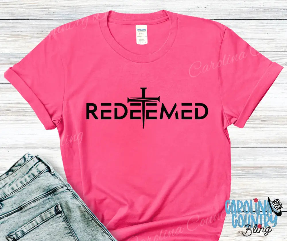 Redeemed – Multi Small / Pink Shirt