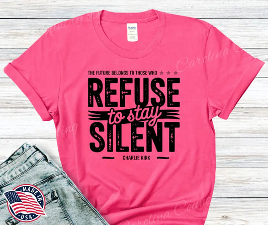 Refuse to Stay Silent - Multi Small / Short / Pink Shirt