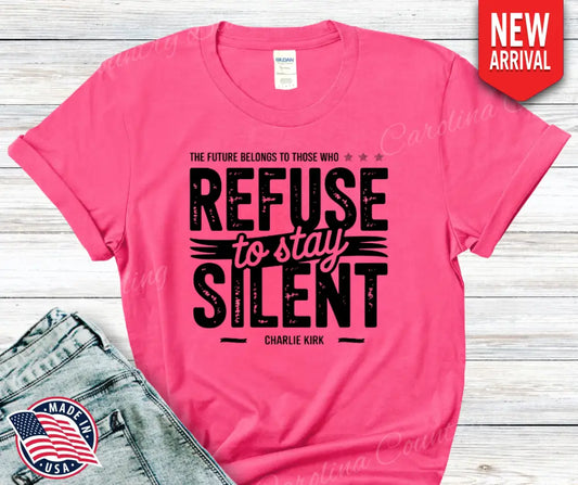 Refuse to Stay Silent - Multi Small / Short / Pink Shirt