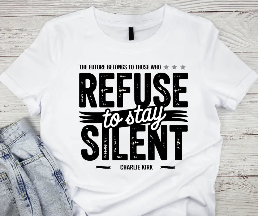 Refuse to Stay Silent - Multi Small / Short / White Shirt Shirt