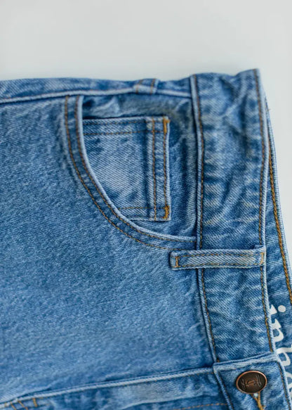 Remi Denim Classic Wash Midi Skirt IC Skirts