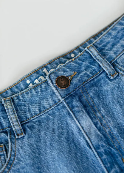 Remi Denim Classic Wash Midi Skirt IC Skirts