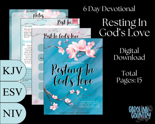 Resting In God’s Love - 6 Day Devotional Digital Download