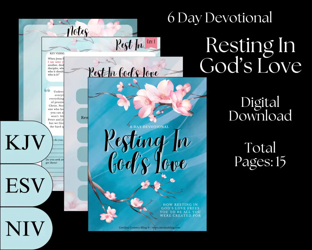 Resting In God’s Love - 6 Day Devotional Digital Download