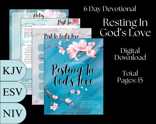 Resting In God’s Love - 6 Day Devotional Digital Download