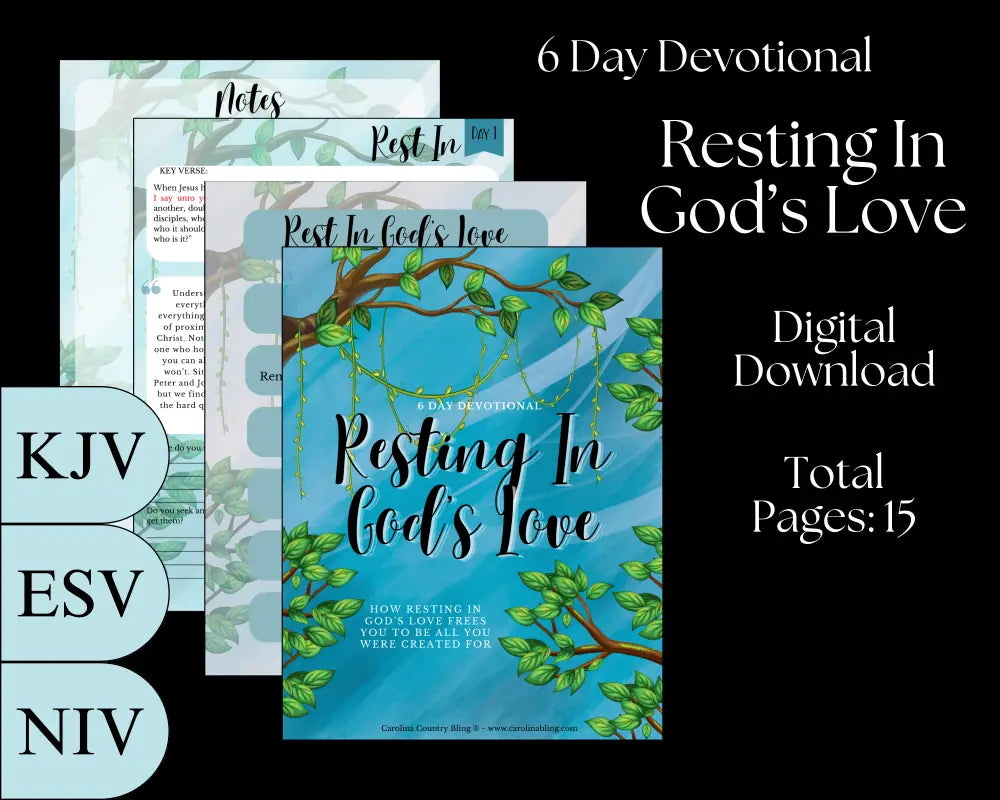 Resting In God’s Love - 6 Day Devotional Digital Download