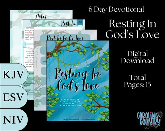 Resting In God’s Love - 6 Day Devotional Digital Download