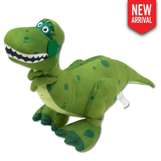 Rex - Green - Dog Toy Squeaky Plush