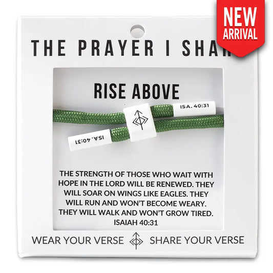 Rise Above Isaiah 40:31 bracelet