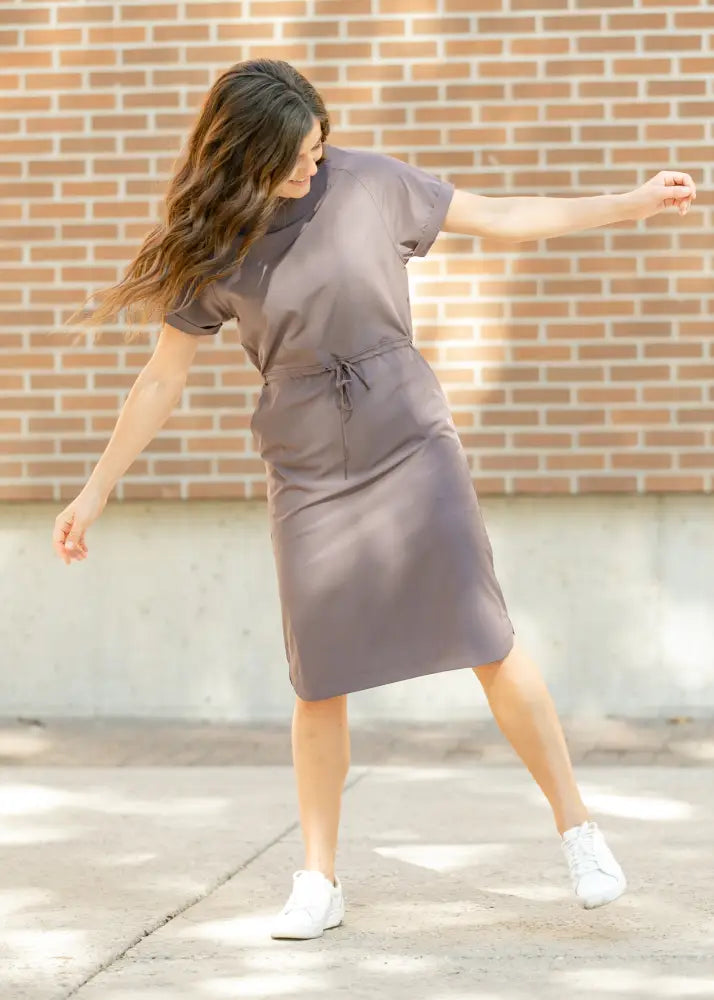 Rory Athletic Midi Dress - FINAL SALE - Deep Berry / XS - IC Dresses