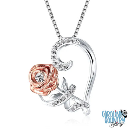 Roses Are Forever – Silver Necklace