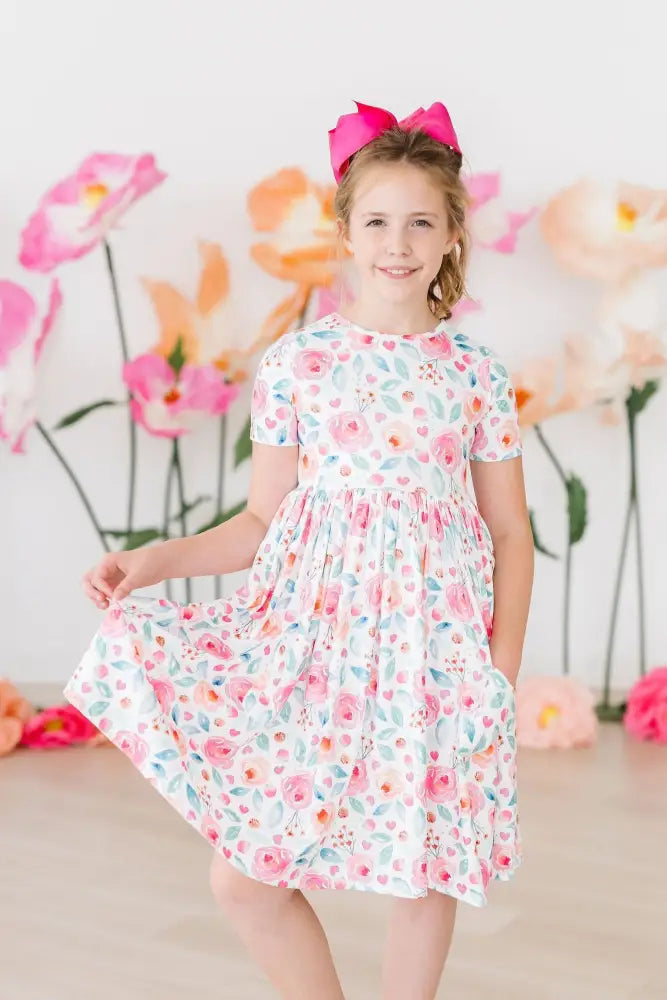 Rosettes S/S Pocket Twirl Dress - Twirl Pocket Dress S/S