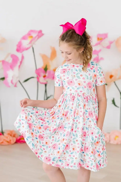 Rosettes S/S Pocket Twirl Dress - Twirl Pocket Dress S/S