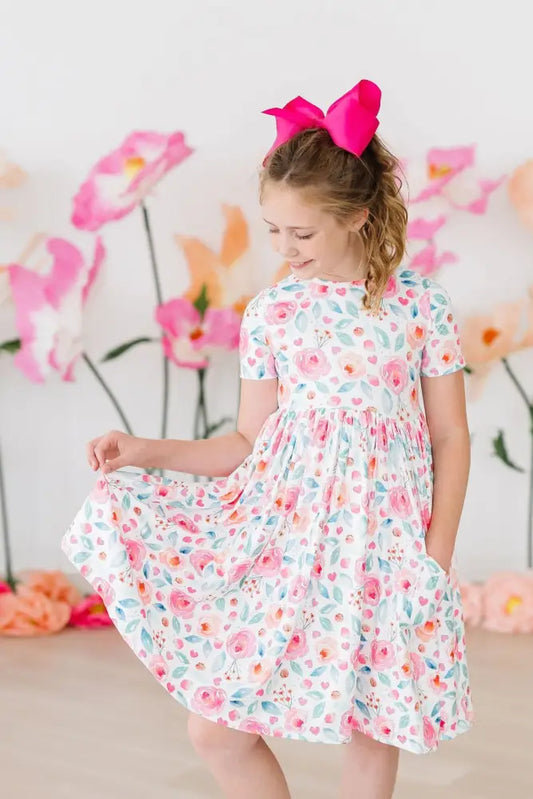 Rosettes S/S Pocket Twirl Dress - Twirl Pocket Dress S/S