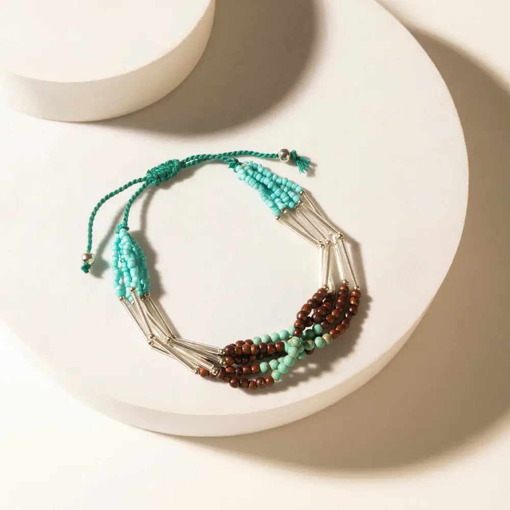 Myra Rustler’s Love Beaded Bracelet in Rover Mesa - Rover Mesa - Jewelry