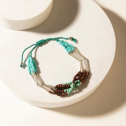 Myra Rustler’s Love Beaded Bracelet in Rover Mesa - Rover Mesa - Jewelry