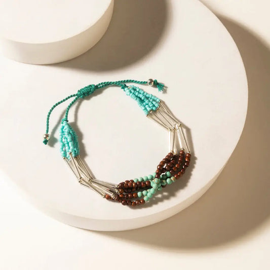 Myra Rustler’s Love Beaded Bracelet in Rover Mesa - Rover Mesa - Jewelry