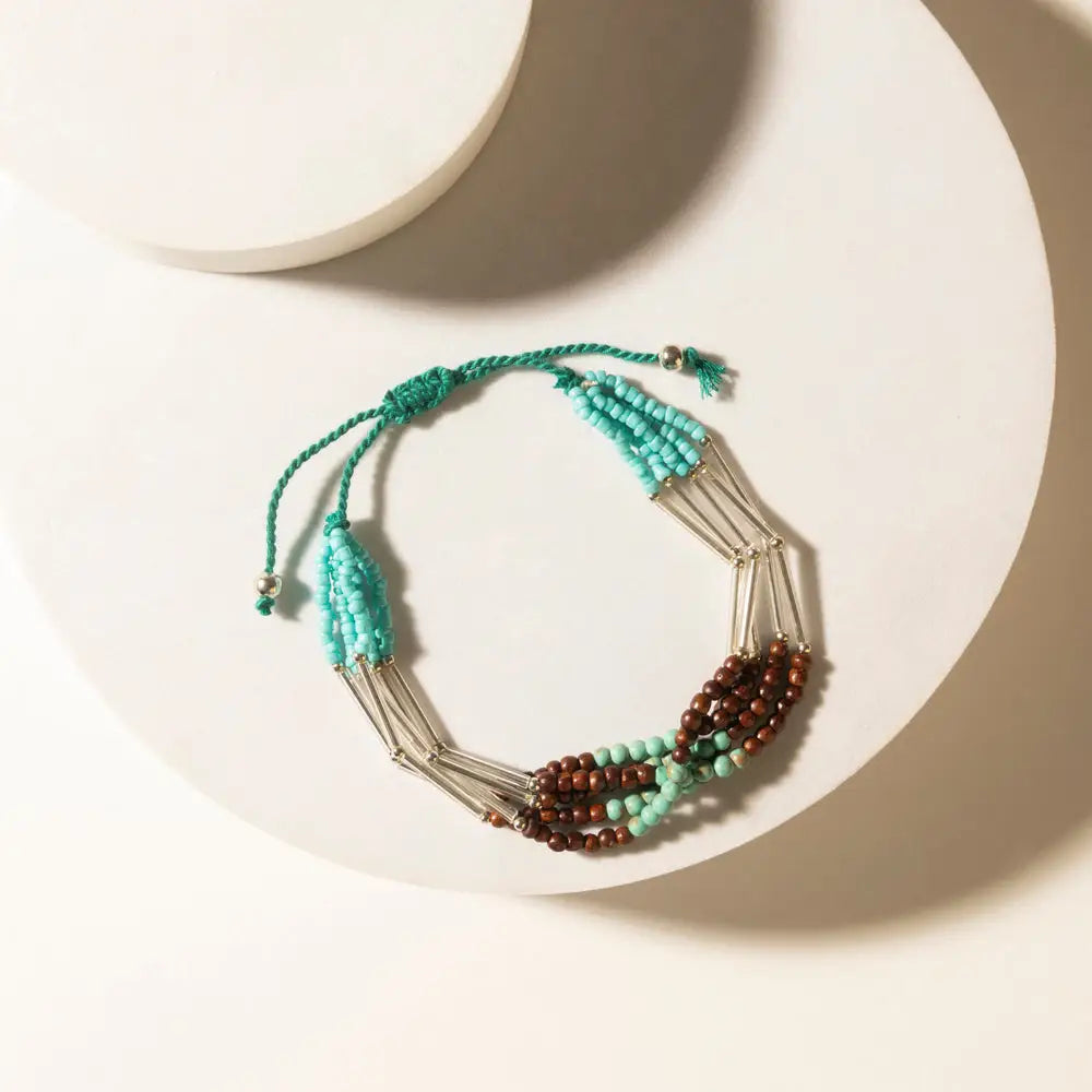 Myra Rustler’s Love Beaded Bracelet in Rover Mesa - Rover Mesa - Jewelry