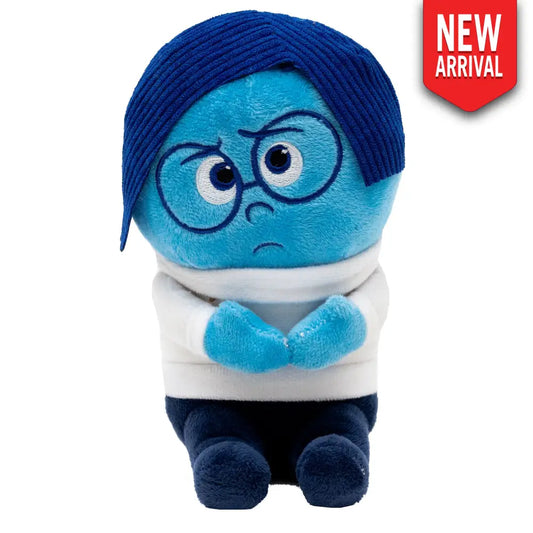 Dog Toy Squeaker Plush - Pixar Inside Out Sadness Full Body Pose Dog Toy Squeaky Plush